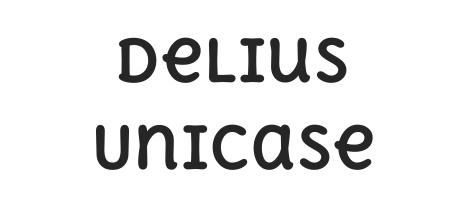 Delius Unicase Font Family Typeface Free Download Ttf Otf Fontmirror Com