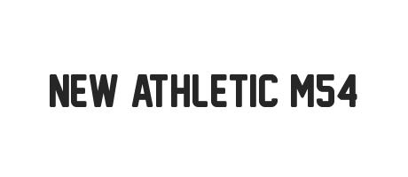 New Athletic M54 Font