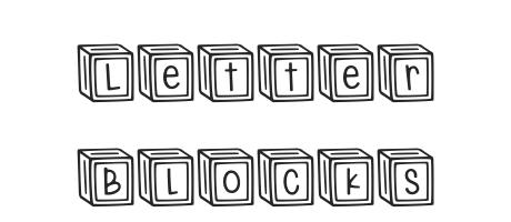 Letter Blocks Font - Brittney Murphy Design